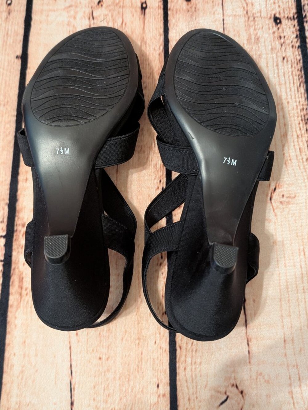Impo Stretch Memory Foam Black Crisscross Slingback Sandals Size 7.5M - Picture 13 of 15